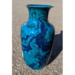 Marbled blue porcelain vase from  Moinat SA  - Antiques and home décor