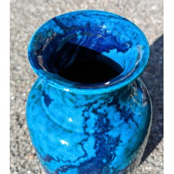 Marbled blue porcelain vase from  Moinat SA  - Antiques and home décor