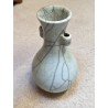 Celadon blue vase with handles