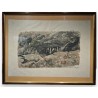 Engraving entitled "Badgers", signed by Robert HAINARD