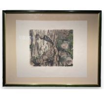 Gravure "Épeichette" signée Robert HAINARD