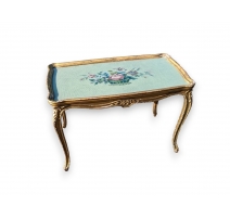 Table de salon style Louis XV dorée