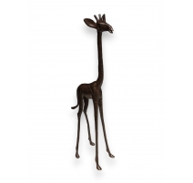 Girafe en bronze