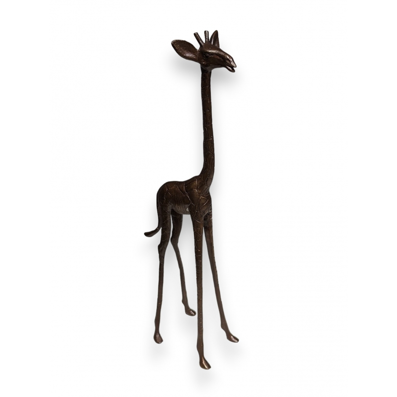 Girafe en bronze