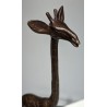 Girafe en bronze