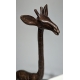 Girafe en bronze