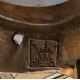 Coupe en porcelaine bleu-blanc avec anses en bronz