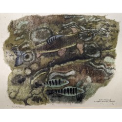 Engraving entitled ‘Ombre et perchette’, signed HAINARD