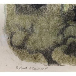 Engraving entitled ‘Ombre et perchette’, signed HAINARD