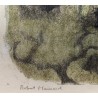 Engraving entitled ‘Ombre et perchette’, signed HAINARD