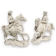 Paire de chevaux en porcelaine de Nymphenburg