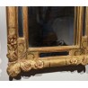 Miroir Régence fronton panier de fleurs