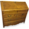 Inlaid desk-chest with three large drawers.