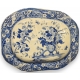 Plat en faience bleu blanc