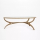 Table basse Bernie claire, plateau en verre