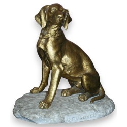 Bronze doré \"Chien\" signé BOUSQUET