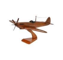 Supermarine Spitfire en bois sculpté