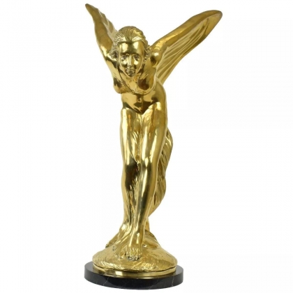 Grand bronze doré "Femme ailée"