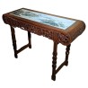 Chinese console table with a porcelain top
