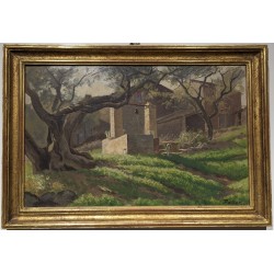 Tableau \"Puit\" signé POTTER