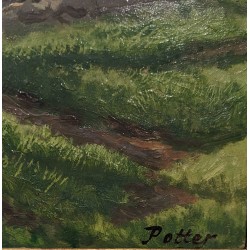 Tableau \"Puit\" signé POTTER
