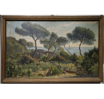 Tableau "Paysage méditerranéen" signé A POTTER