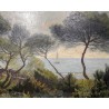 Tableau \"Paysage méditerranéen\" signé A POTTER