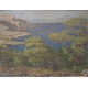 Tableau "Îles de la Mer Egée" signé RODIEUX