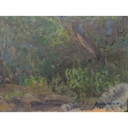 Tableau \"Îles de la Mer Egée\" signé RODIEUX