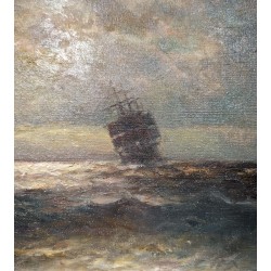 Tableau Marine signé MULLER-GOSSEN 32