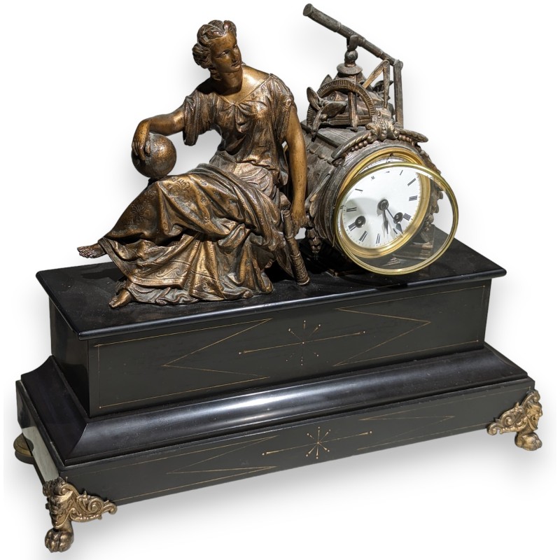 "Allegory of Geometry" Clock