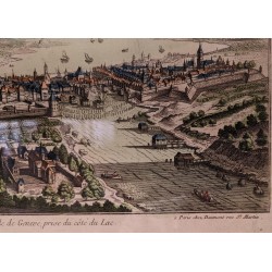 Engraving ‘City of Geneva’ by Moinat SA – Antiques and decorative items – Engravings, lithographs