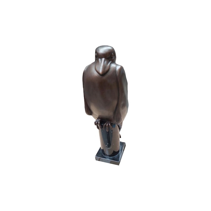 Bronze Oiseau socle en marbre noir