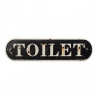 Plaque murale en tôle "Toilet"