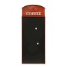Plaque murale en tôle magnétique "Coffee"