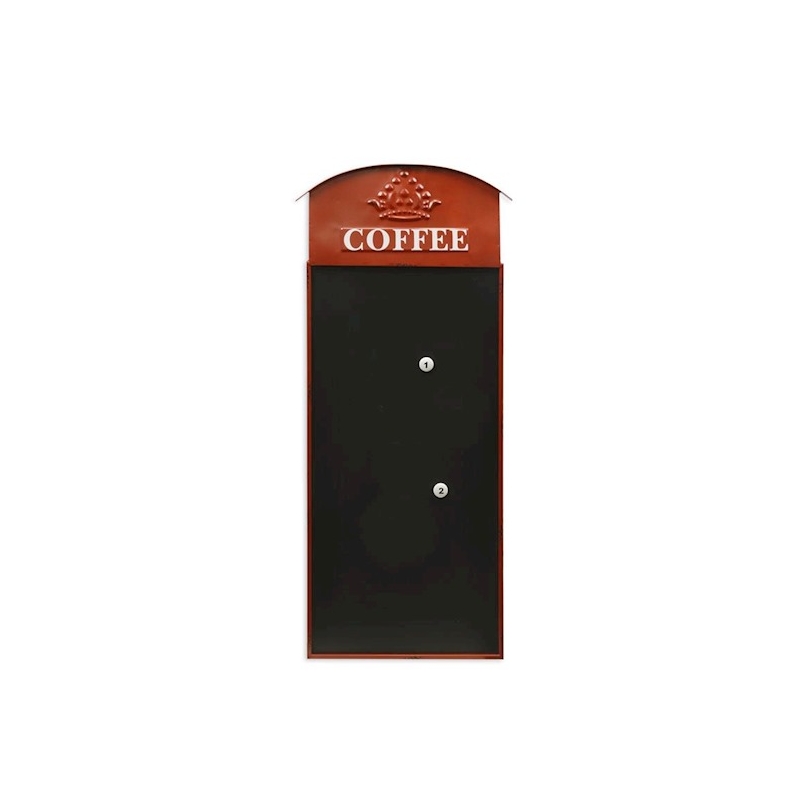 Plaque murale en tôle magnétique "Coffee"