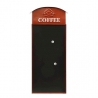Plaque murale en tôle magnétique "Coffee"