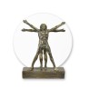 Homme de Vitruve en résine dorée