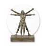 Homme de Vitruve en résine dorée
