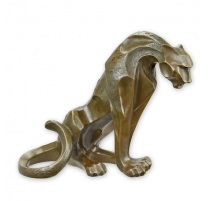 Bronze "Jaguar assis"