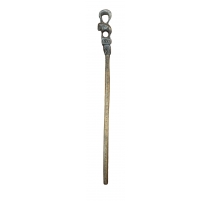 Canne africaine en bois sculpté