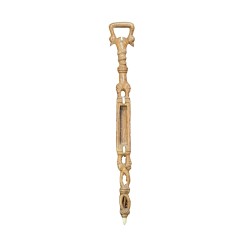African walking stick made of carved wood and ivory