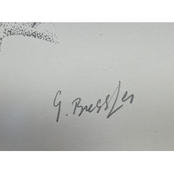 Lithographie "Hibou" signée BRESSLER