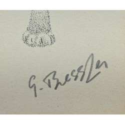Lithograph entitled ‘Lynx’, signed by G. BRESSLER