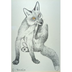Lithographie "Renard" signée G. BRESSLER
