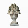 Bouquet of iris flowers made from reconstituted stone