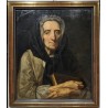 Tableau \"Portrait de femme tenant un livre\"