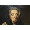 Tableau \"Portrait de femme tenant un livre\"