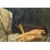 Tableau \"Portrait de femme tenant un livre\"