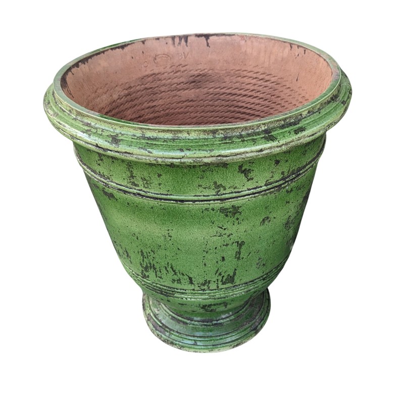 Roy Soleil vase in green terracotta